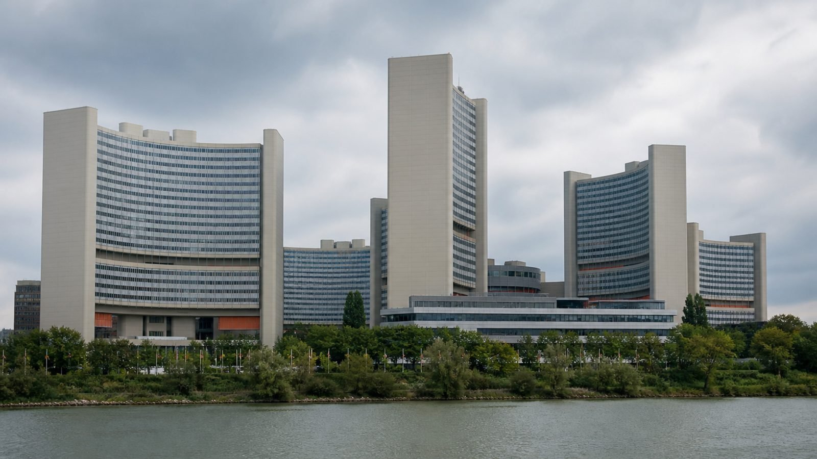 The Vienna International Centre along the Danube