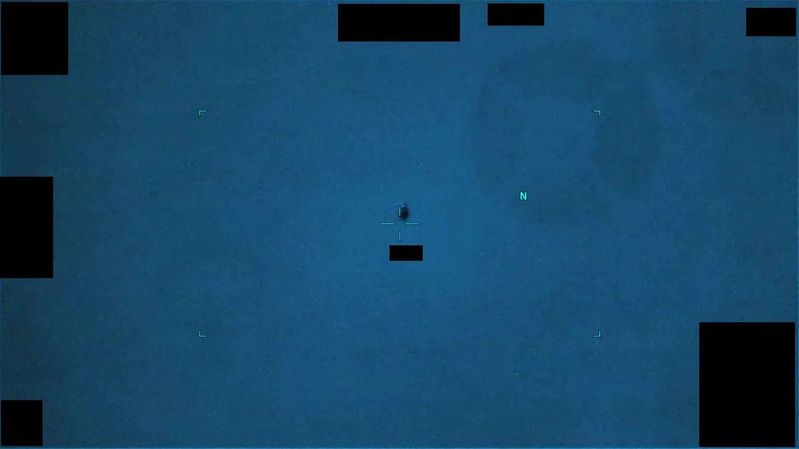 Official DVIDS still from DOW-UAP-PR100, electro-optical and infrared UAP report, Yellow Sea, 2023. U.S. Department of Defense, public domain.