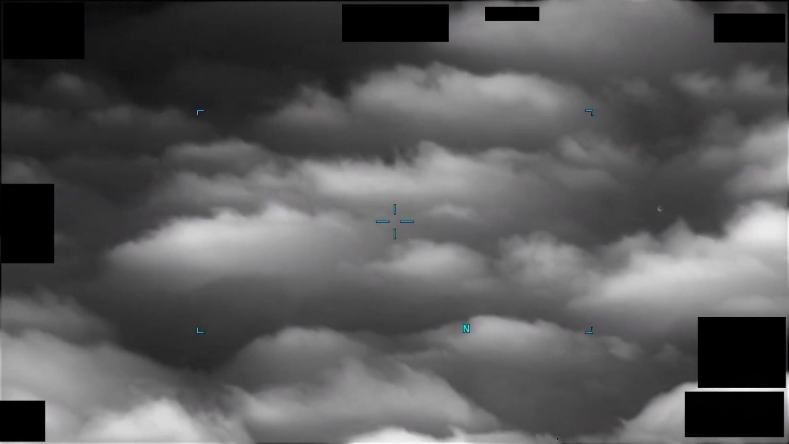 Official DVIDS still from DOW-UAP-PR105, infrared UAP report, East China Sea, 2025. U.S. Department of Defense, public domain.